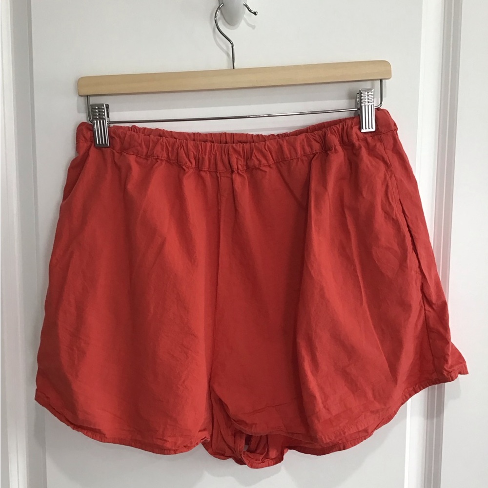 Free People Orange Athletic Shorts Relaxed Fit
